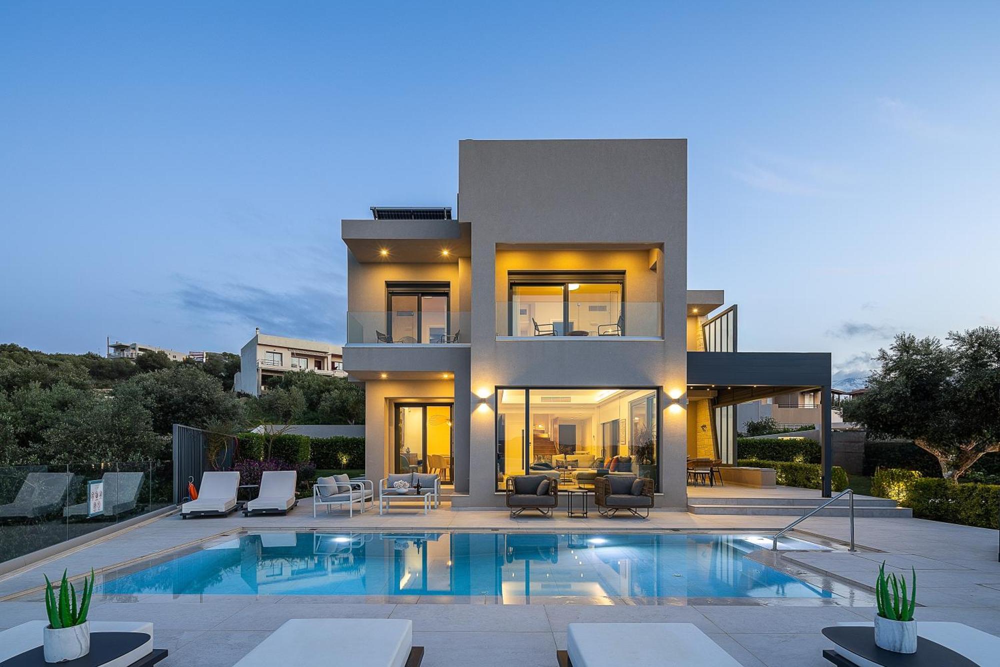 Royal Bird Private Villa Kalyves Exterior photo